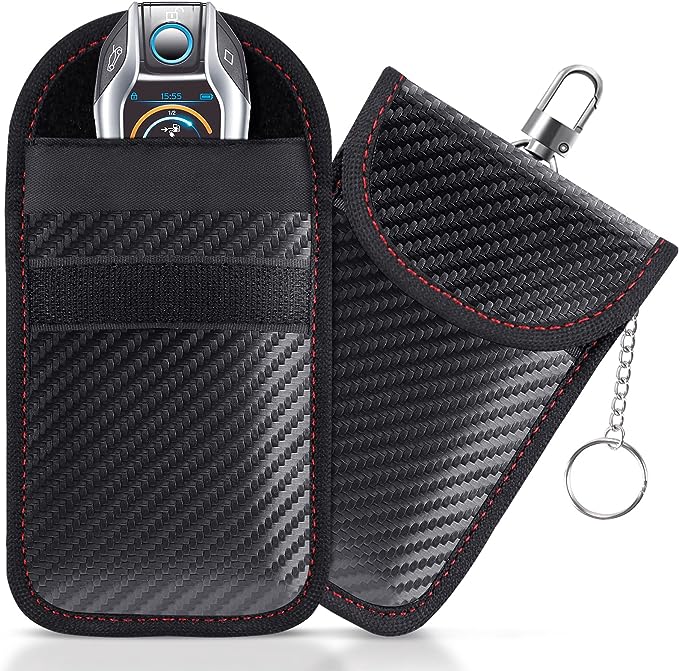 Protector antirrobo para llaves y tarjetas de crédito.