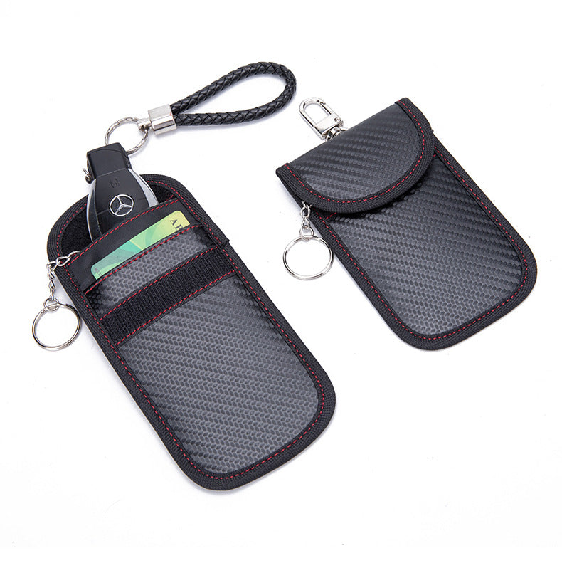 Protector antirrobo para llaves y tarjetas de crédito.