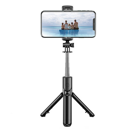 Trípode Selfie stick con control remoto y luz de fondo