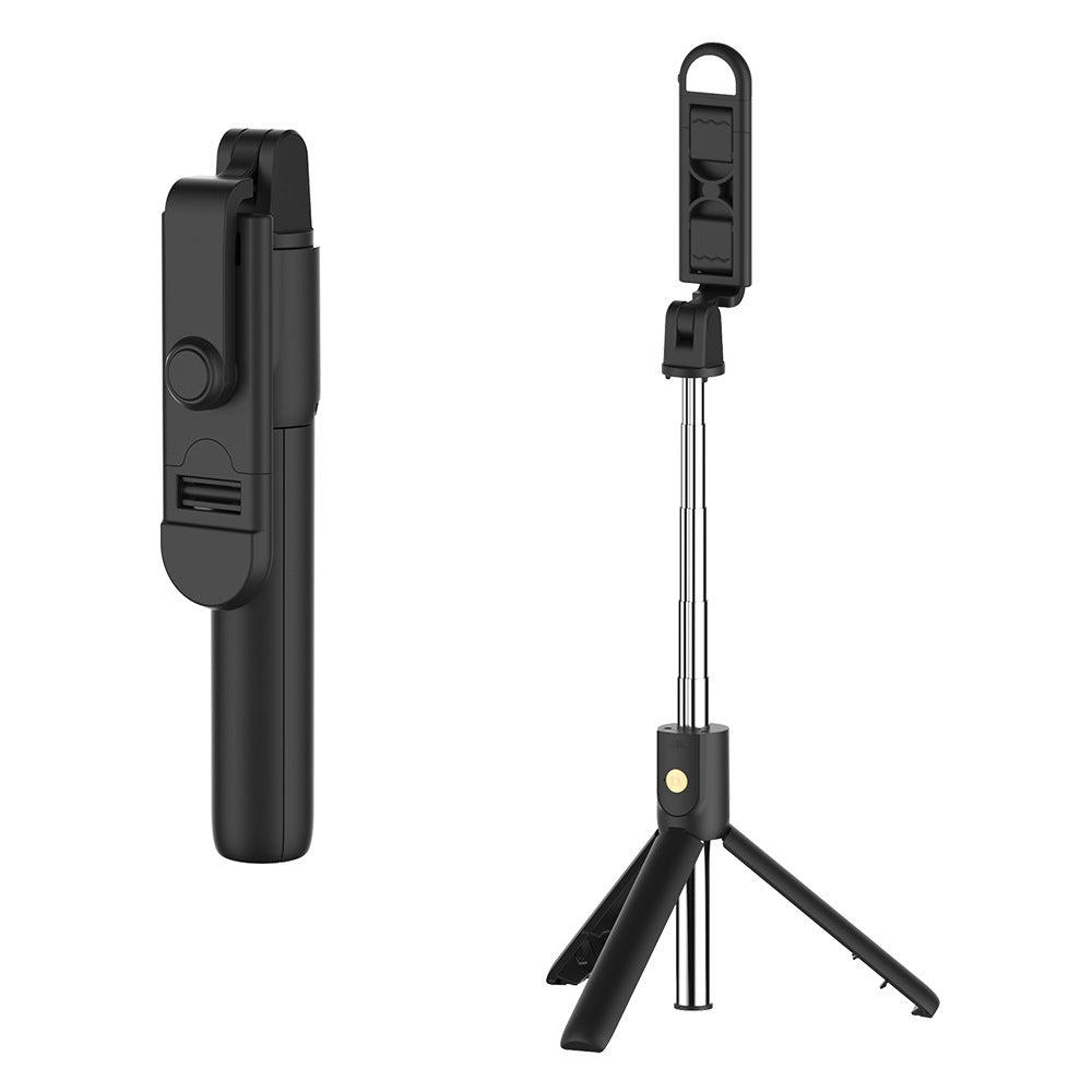 Trípode Selfie stick con control remoto y luz de fondo