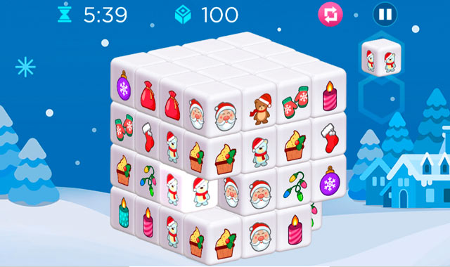 Captura de pantalla de Holiday Mahjong Dimensions
