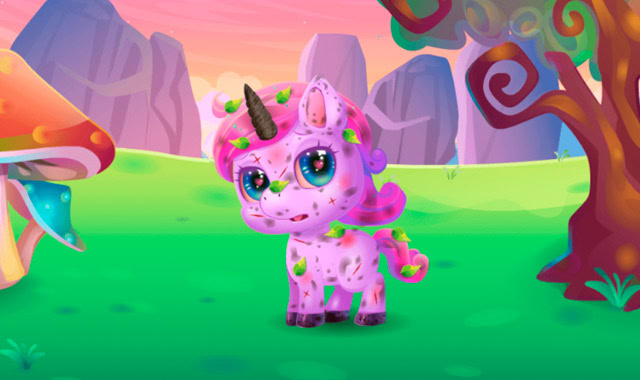 Captura de pantalla de Cute Unicorn Care