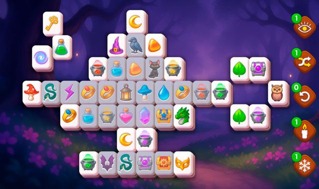 Captura de pantalla de Magic and Wizards Mahjong